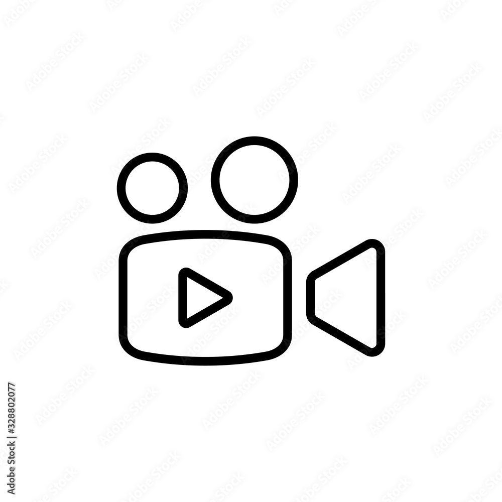 Video camera icon isolated on white background. Video camera vector icon. Camera Icons. Movie Sign. Cinema Video camera icon isolated on white background. Video camera vector icon. Camera Icons. Movie Sign. Cinema