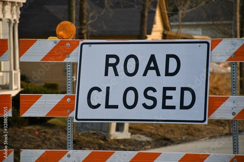 Road Closed Sign photo