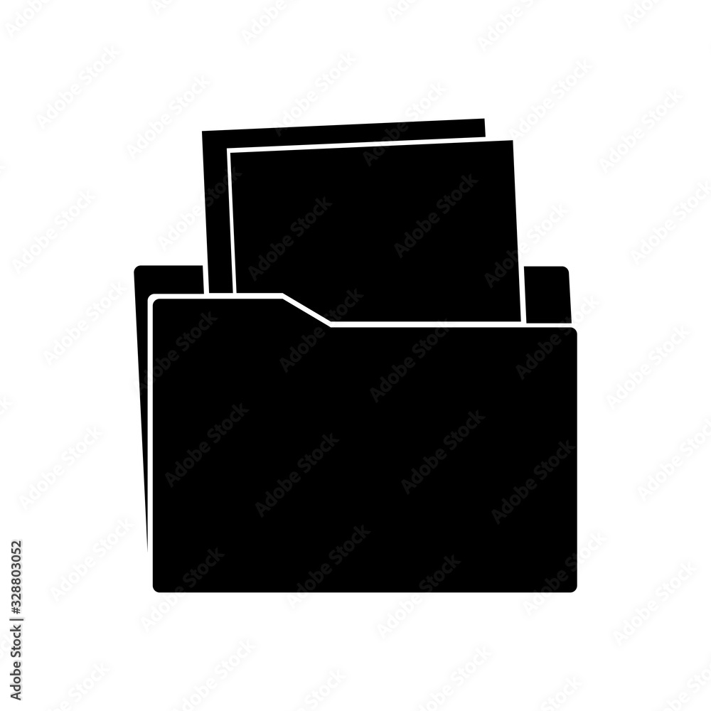 Isolated file silhouette style icon vector design Isolated file silhouette style icon vector design