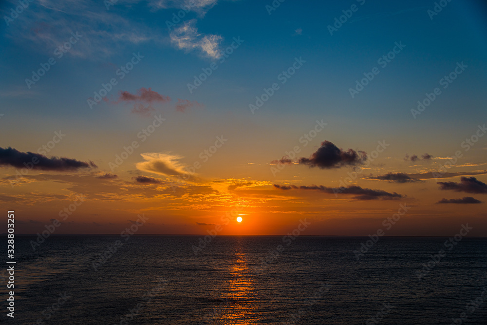 sunset Over Costa Maya, Mexico sunset Over Costa Maya, Mexico