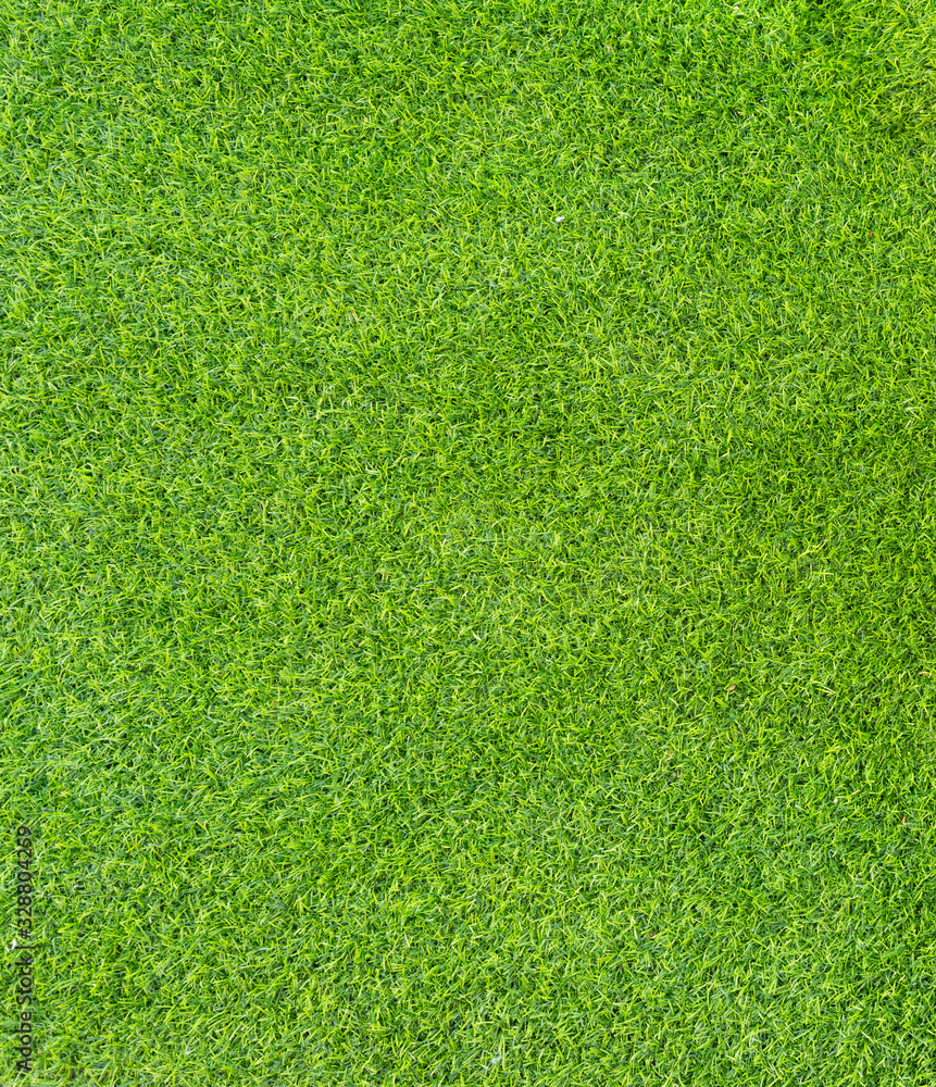 Fototapeta premium Close up of beautiful Artificial grass texture on the beach in summer time as background
