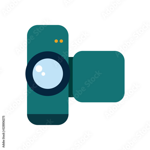 Isolated videocamera flat style icon vector design