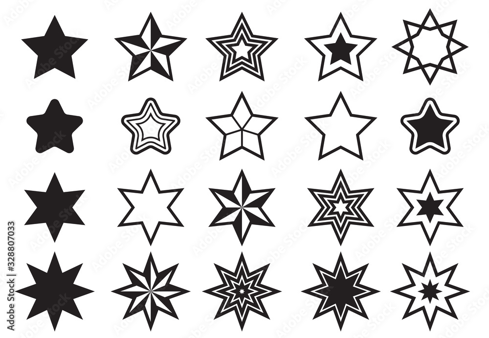 Star icon vector. Shining star. Abstract Falling Star. On white background. Star icon vector. Shining star. Abstract Falling Star. On white background.