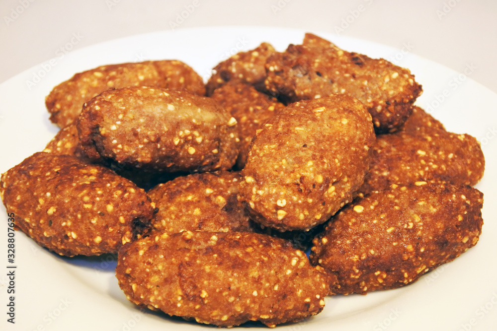 Kibbeh Dish served in a plate