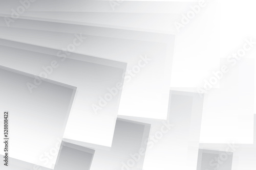 Vector abstract geometric white and gray color background.