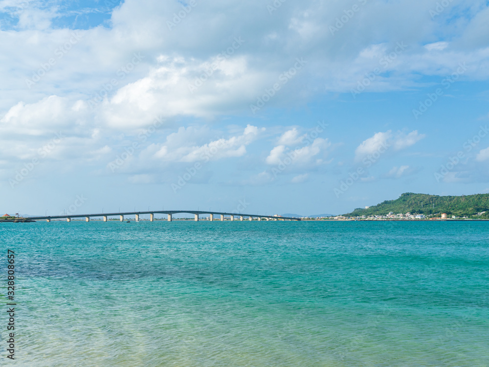 Hamahiga Ohashi Bridge, Okinawa, Japan