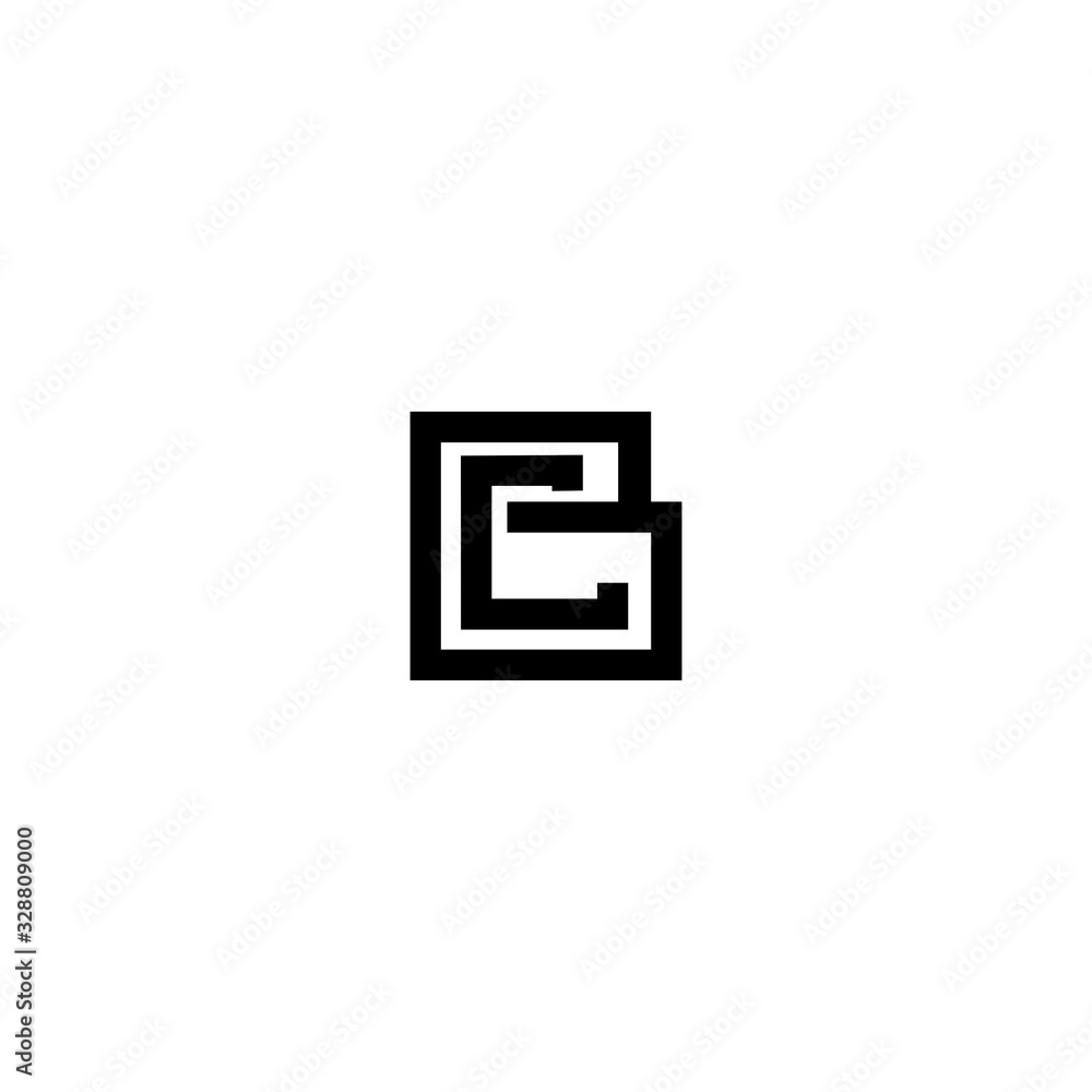 BC CB B C Letter Logo Design Vector