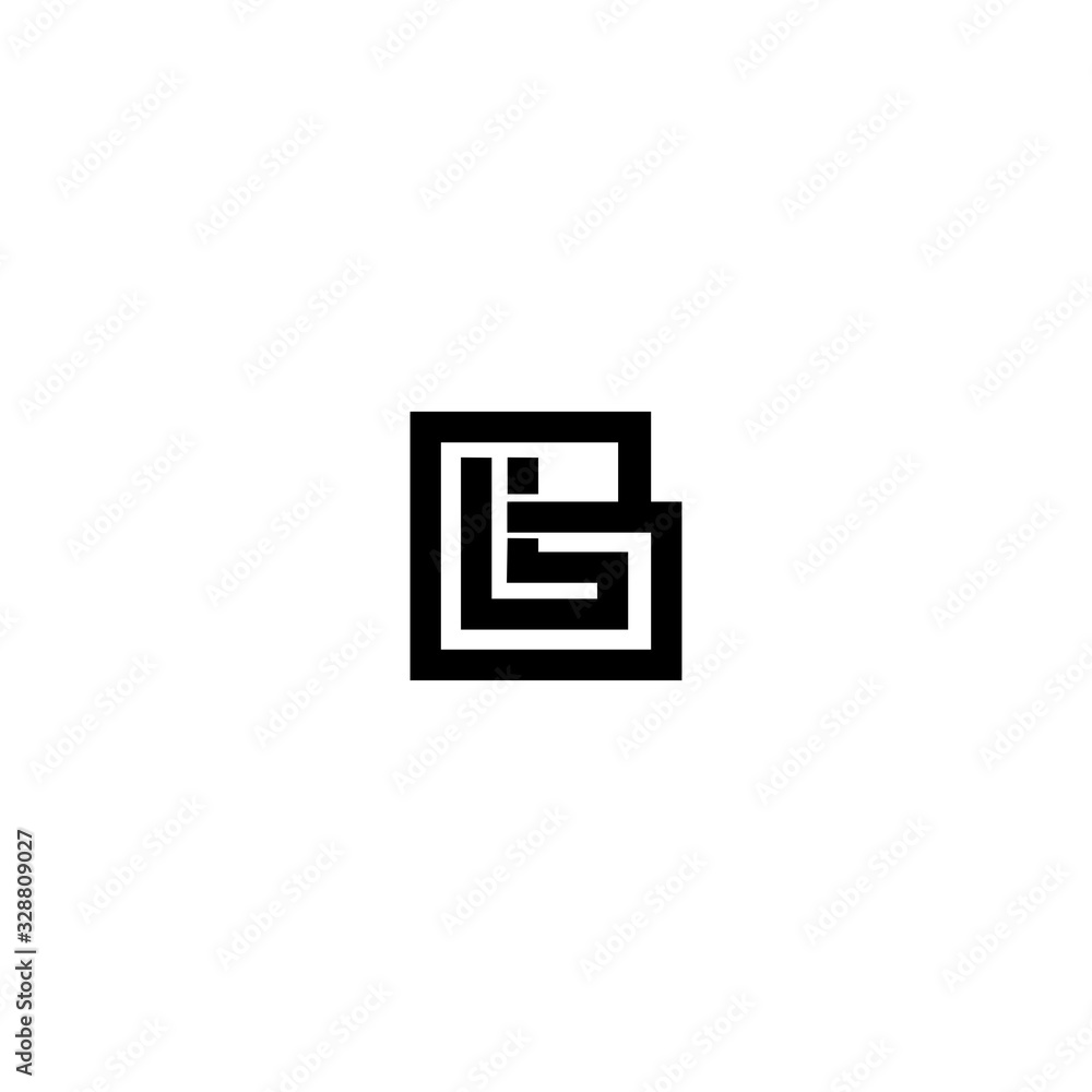 BL LB L B Letter Logo Design
