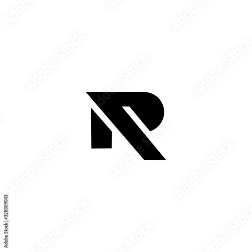 PR RP P R Letter Logo Design Vector