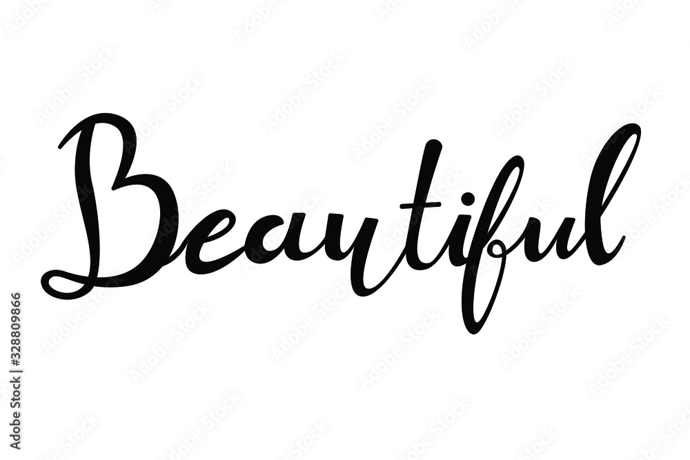 beautiful text in brush style vector beautiful text in brush style vector