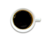 Top view coffee mug, used for assembling websites or magazines advertising signs