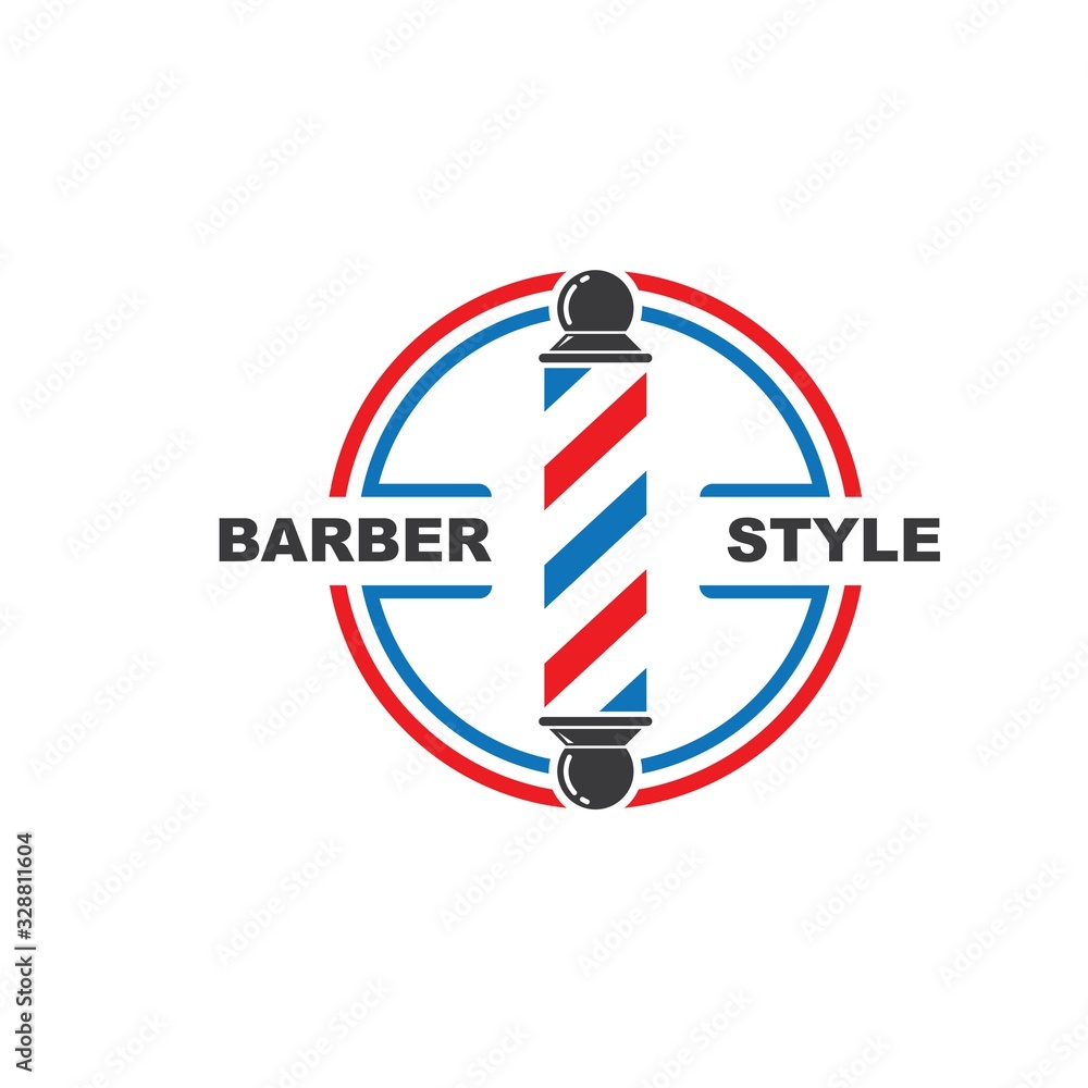 Obraz premium barber shop icon logo vector icon