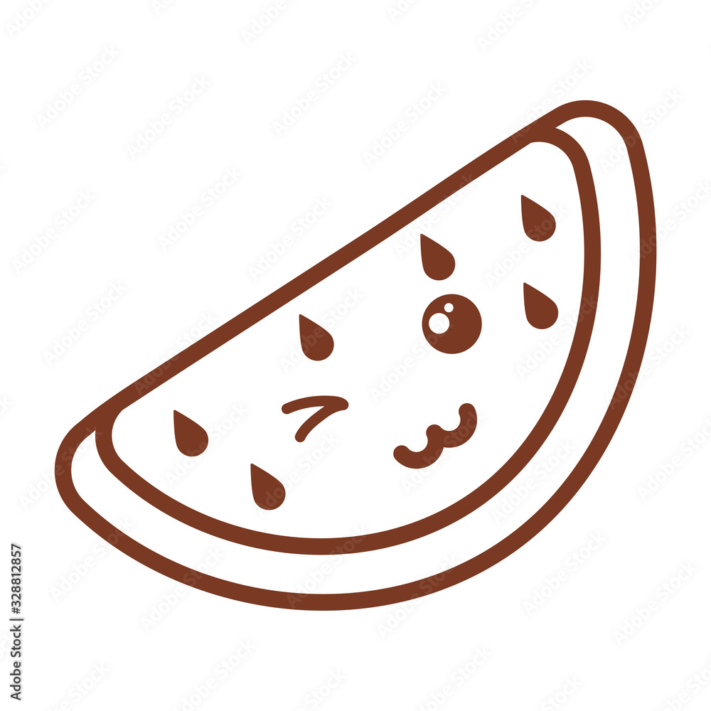 fresh and delicious watermelon , line style icon fresh and delicious watermelon , line style icon