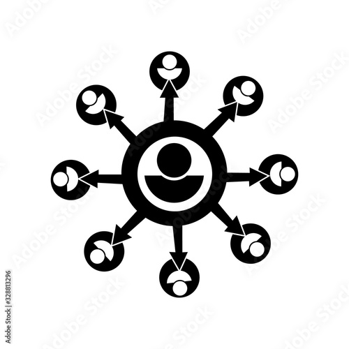 Affiliate marketing Icon. Editable Vector EPS.