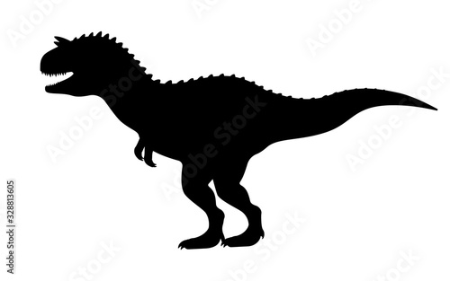 Vector carnotaurus silhouette