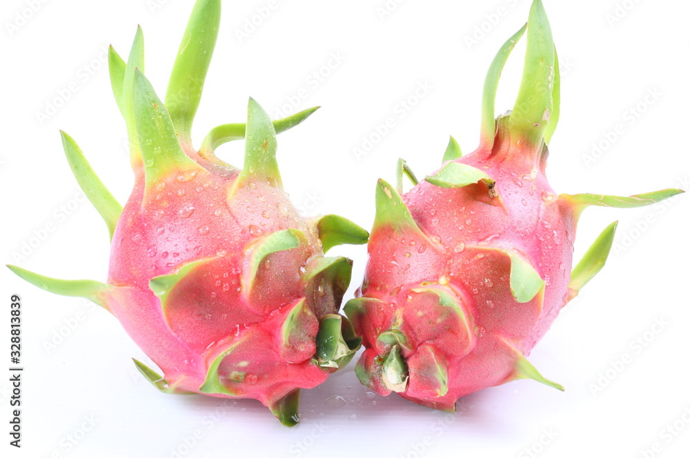Dragon Fruit isolated against white background. Dragon Fruit isolated against white background.
