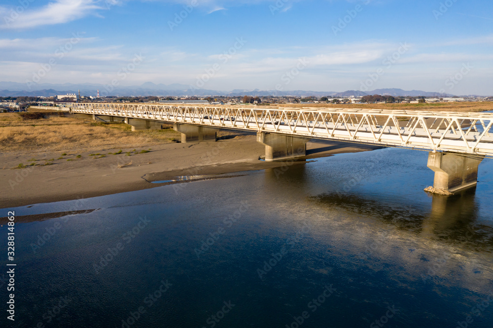 利根川と東北自動車道の橋
