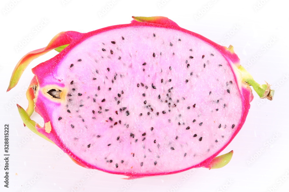 Dragon Fruit isolated against white background. Dragon Fruit isolated against white background.