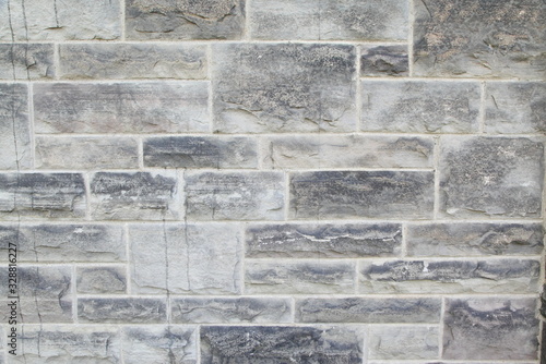 Gray stone wall closeup background photo texture