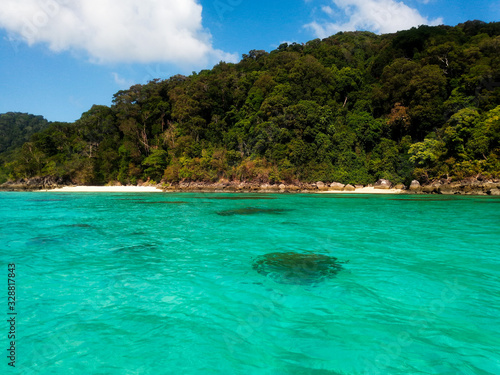 Beach and tropical sea  Surin Island  Phang-Nga Province  Thailand.