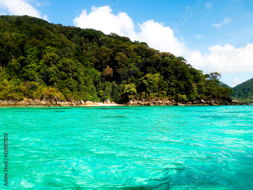 Beach and tropical sea, Surin Island, Phang-Nga Province, Thailand.