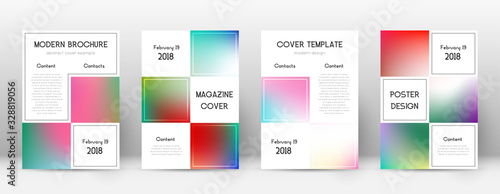 Flyer layout. Business mind-blowing template for B