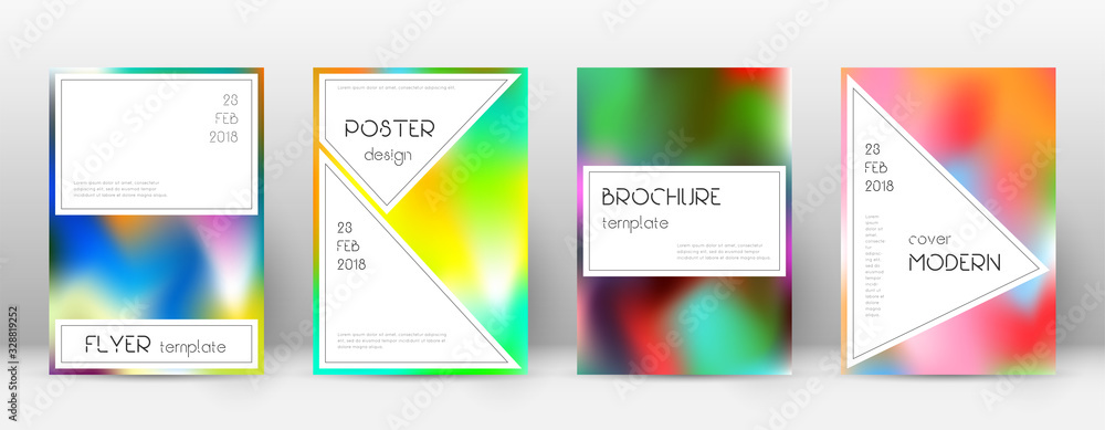 Fototapeta premium Flyer layout. Stylish comely template for Brochure