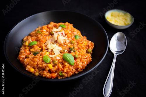 Italian risotto with tomatoes