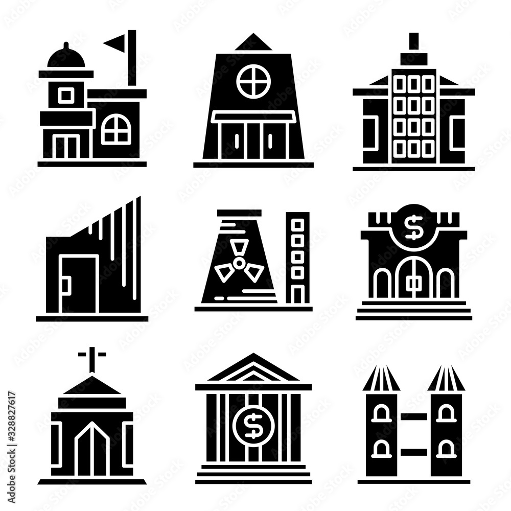 building and construction icons vector set building and construction icons vector set