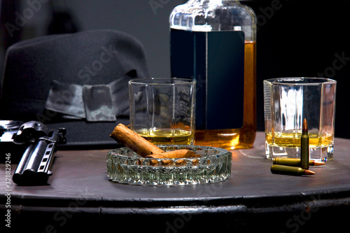 Foto Beautiful elements and objects in retro style.