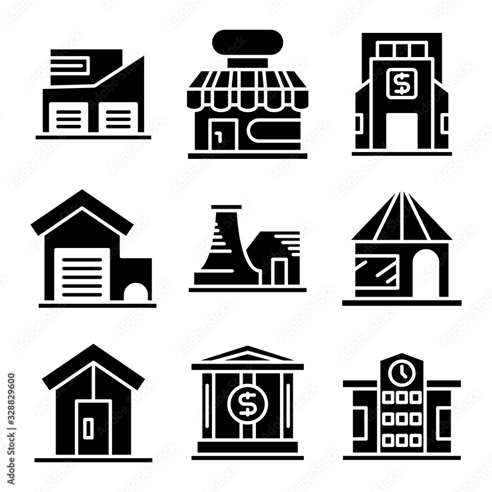 building and construction icons vector set building and construction icons vector set