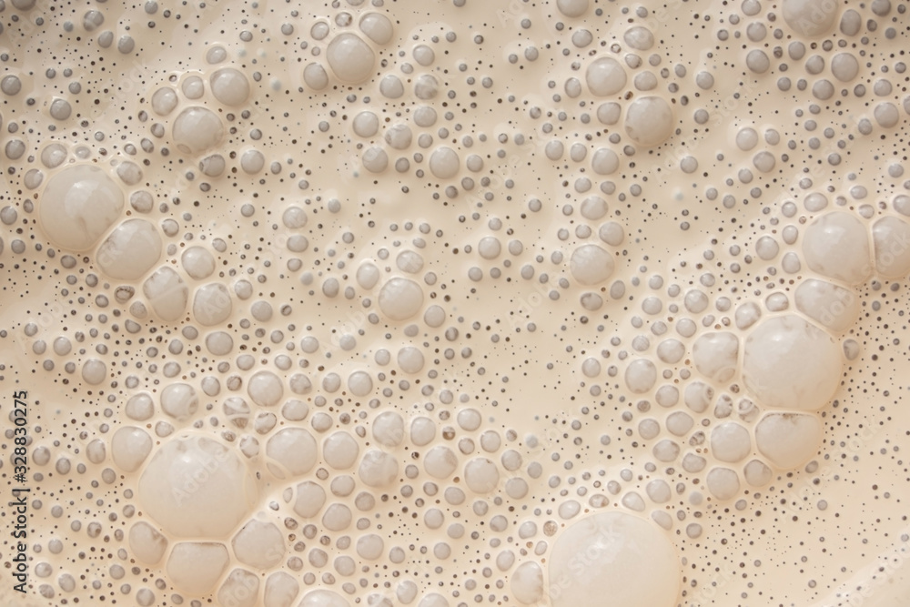 Bubble in the emulsion paint Bubble in the emulsion paint