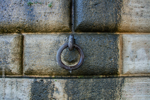 Metal ring on the wall. © Ludmila Smite