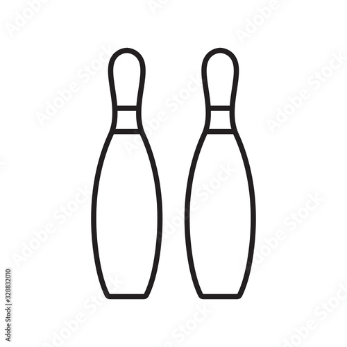 Pin bowling icon