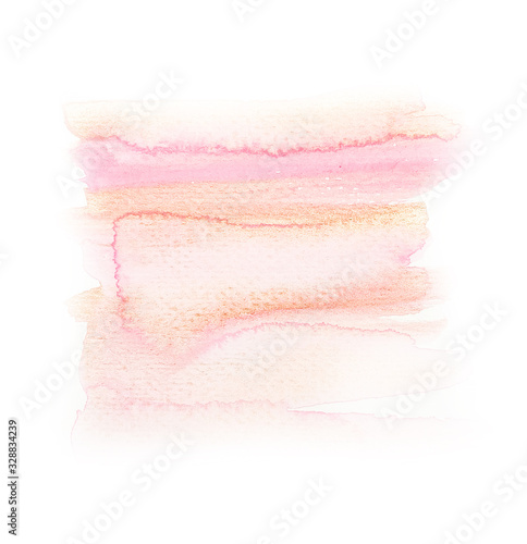Obraz na płótnie watercolour light delicate pink gold 