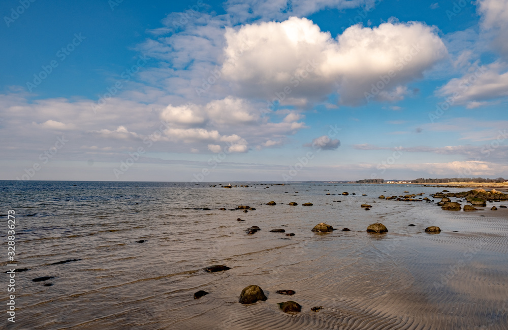 A seascape from southern Sweden in Scandinavia