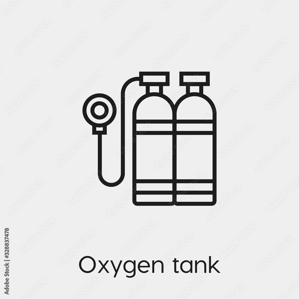 oxygen tank icon vector. Linear style sign for mobile concept and web design. oxygen tank symbol illustration. Pixel vector graphics - Vector. oxygen tank icon vector. Linear style sign for mobile concept and web design. oxygen tank symbol illustration. Pixel vector graphics - Vector.
