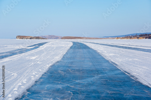 Lake Baikal in winter