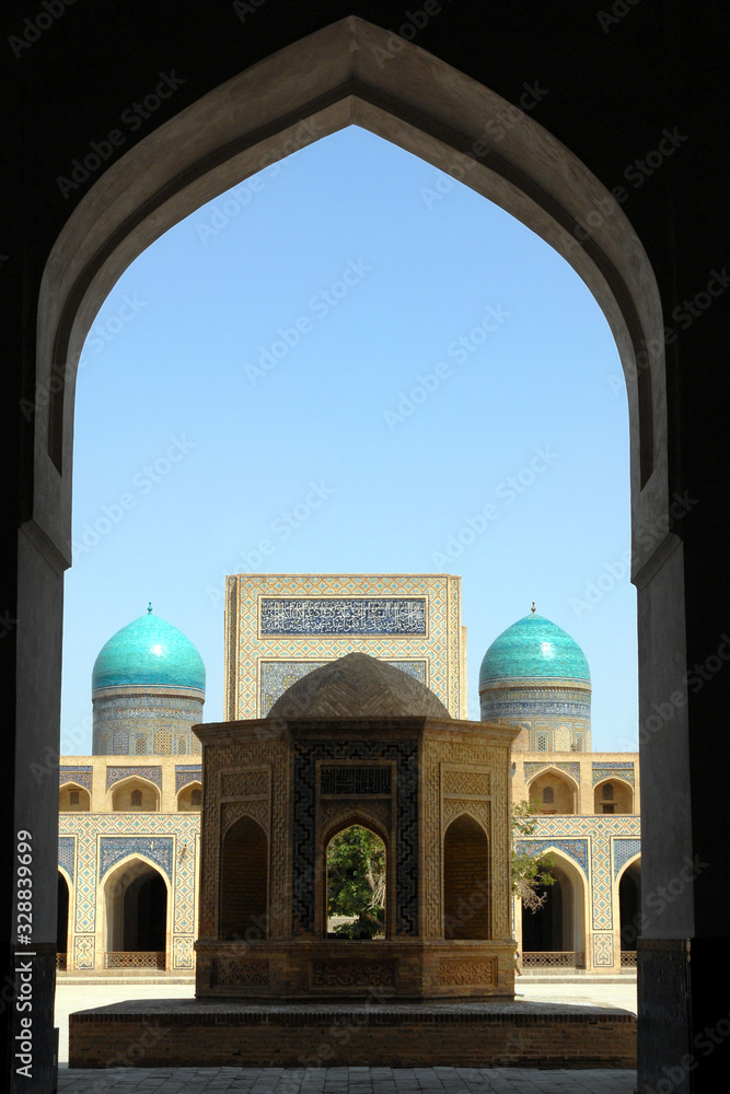 Inside of Kalon Mosque (or Po-i-Kalyan Complex). Bukhara, Uzbekistan.