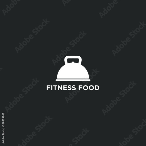 Fitness logo template vector fun and strong 