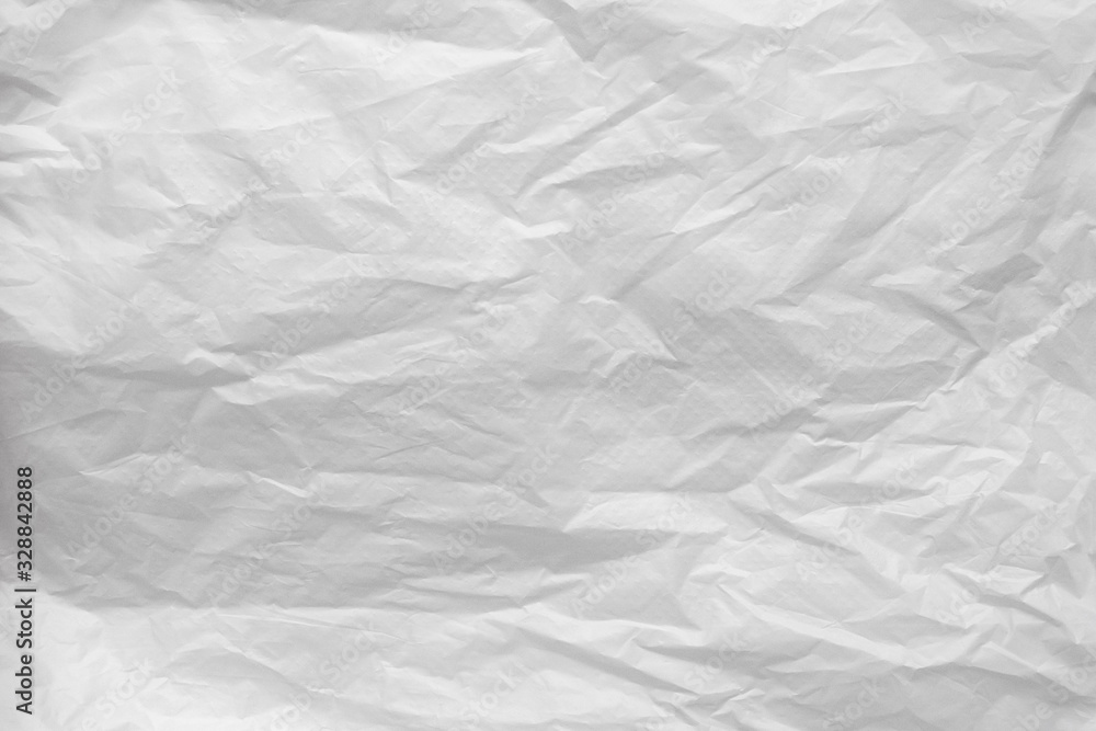 Obraz premium White crumpled paper abstract background texture