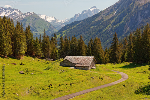 Upper Reichenbachtal valley and Alpiglen pastures photo