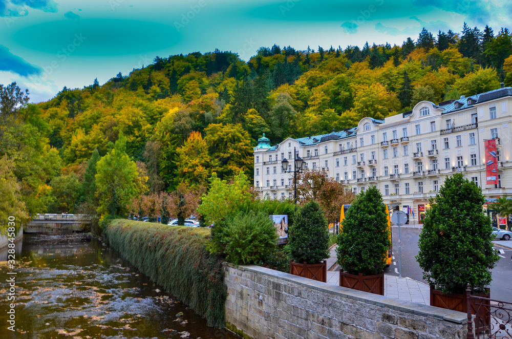 Herbststimmung in Karlsbad (Karlovy Vary) Tschechien