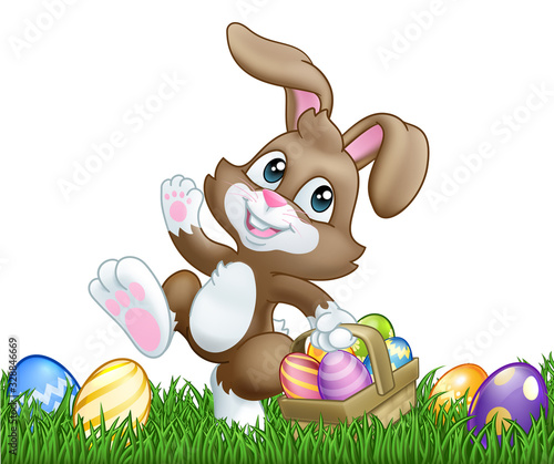 Easter bunny rabbit cartoon...