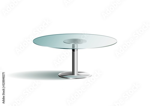 Modern glass table