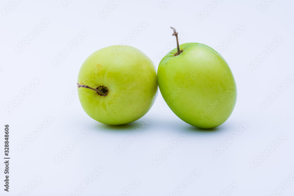 The JuJube ball is placed on a white background.. The JuJube ball is placed on a white background..