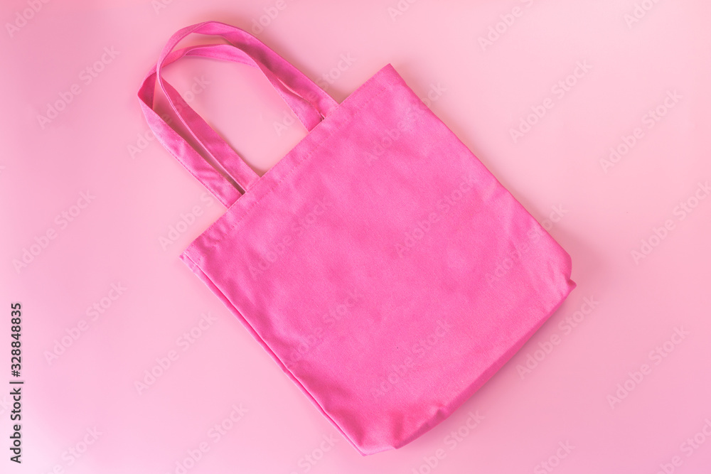 Pink canvas bag deals