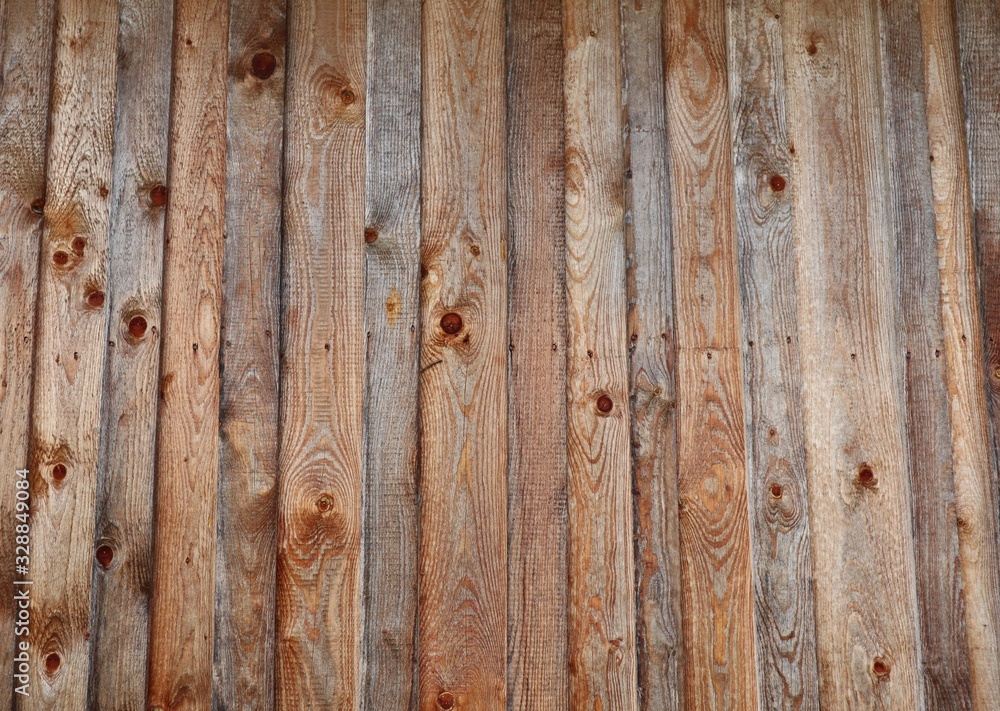 Holzwand, Holzmantel, Hintergrund braun Holzwand, Holzmantel, Hintergrund braun