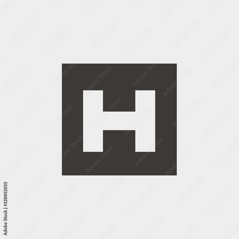 hospital symbol H vector icon hospital symbol H vector icon