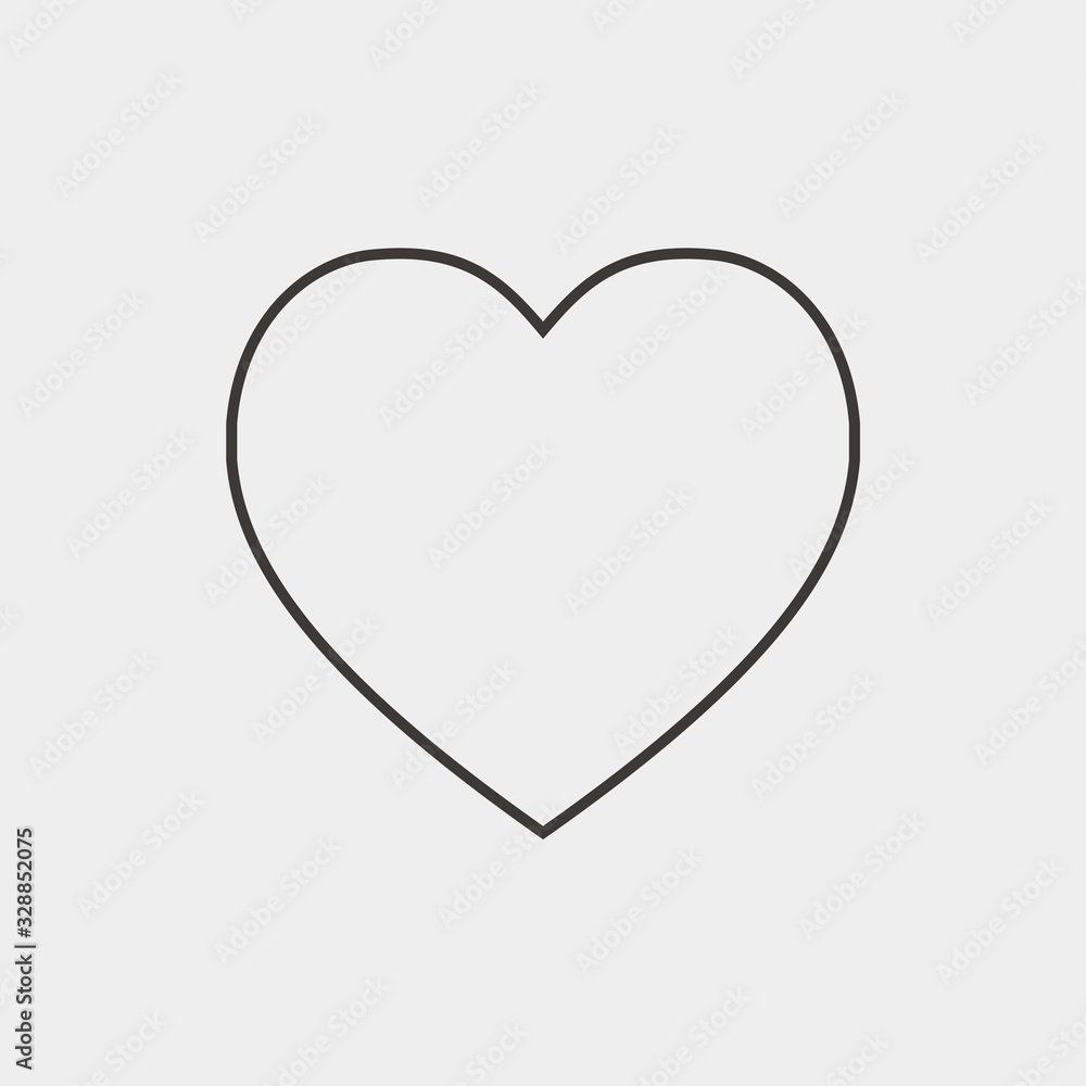 heart love vector icon valentine marriage and couples